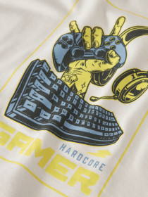 NAME IT Langærmet Bluse Vux Cloud Dancer Gamer